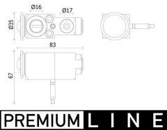 MAHLE AVE140000P — Supapă de expansiune aer condiționat