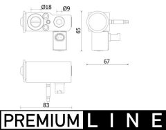 MAHLE AVE141000P — Supapă de expansiune aer condiționat