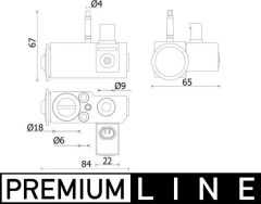 MAHLE AVE144000P — Supapă de expansiune aer condiționat