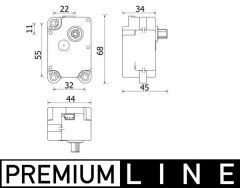 MAHLE AA71000P — Привод смесительной заслонки