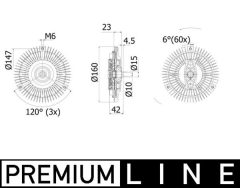 MAHLE CFC107001P — Вискомуфта