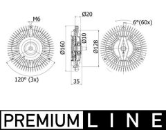 MAHLE CFC261000P — Вискомуфта