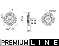 MAHLE CFC264000P — Вискомуфта