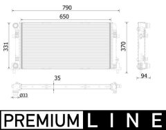 MAHLE CR2222000P — Radiator răcire motor