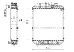 MAHLE CR2282000S — Radiator răcire motor