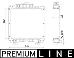 MAHLE CR2287000P — Радиатор охлаждения