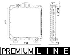 MAHLE CR2292000P — Радиатор охлаждения