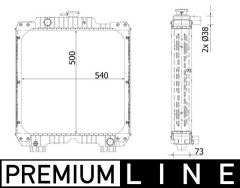 MAHLE CR2295000P — Радиатор охлаждения
