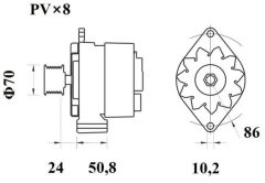 MAHLE MG1046 — Генератор