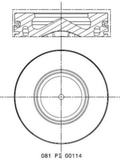 MAHLE 081PI00114000 — Поршень