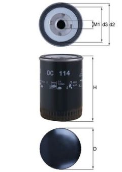 MAHLE OC114 — Filtru de ulei