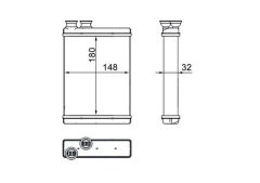 MAHLE AH266000S — Radiator încălzire habitaclu