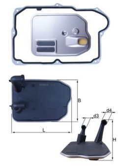 MAHLE HX161D — Filtru hidraulic cutie de viteze automată