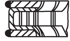 MAHLE 081RS001040N0 — Комплект поршневых колец