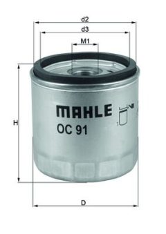 MAHLE OC91 — Filtru de ulei