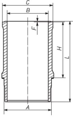 MAHLE 039WN1301 — Cămașă cilindru