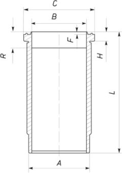 MAHLE 037WN4700 — Cămașă cilindru