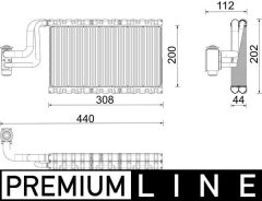 MAHLE AE191000P — Evaporator aer condiționat