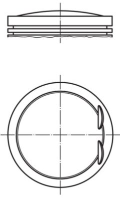 MAHLE 0010700 — Поршень