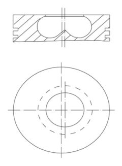 MAHLE 081PI00123000 — Поршень