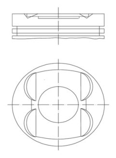 MAHLE 0011400 — Поршень