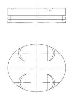 MAHLE 0831200 — Поршень