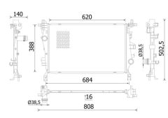 MAHLE CR2426000S — Radiator răcire motor