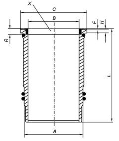MAHLE 005WN0901 — Cămașă cilindru