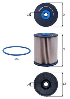 MAHLE KX567D — Топливный фильтр