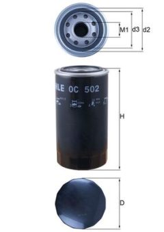 MAHLE OC502 — Масляный фильтр