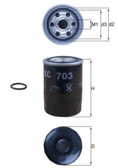 MAHLE KC703D — Filtru combustibil