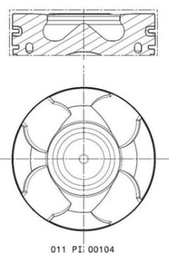 MAHLE 011PI00104000 — Поршень