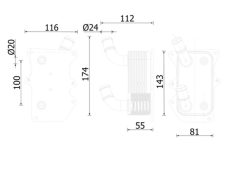 MAHLE CLC276000S — Radiator ulei motor
