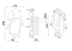 MAHLE CLC277000S — Radiator ulei motor
