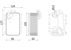 MAHLE CLC279000S — Radiator ulei motor