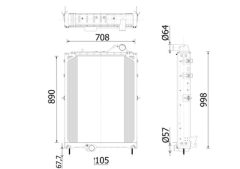 MAHLE CR2560000P — Radiator răcire motor