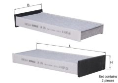 MAHLE LAK296S — Filtru habitaclu