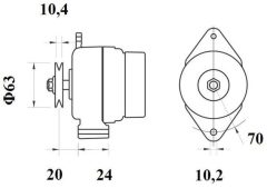 MAHLE MG1151 — Alternator