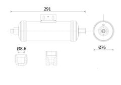 MAHLE AD325000S — Filtru deshidrator aer condiționat