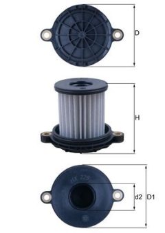MAHLE HX229 — Filtru hidraulic cutie de viteze automată