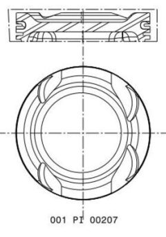 MAHLE 001PI00207000 — Поршень