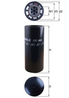 MAHLE OC482 — Масляный фильтр