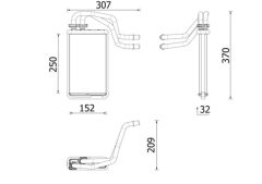MAHLE AH335000P — Радиатор печки