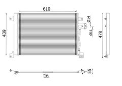 MAHLE AC670001P — Радиатор кондиционера