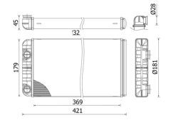 MAHLE AH312000S — Радиатор печки