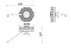 MAHLE CFC276000P — Вискомуфта