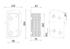 MAHLE CLC309000S — Radiator ulei motor