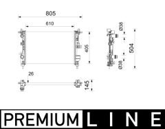 MAHLE CR2797000P — Radiator răcire motor
