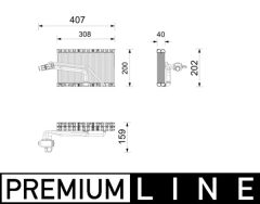 MAHLE AE266000P — Evaporator aer condiționat