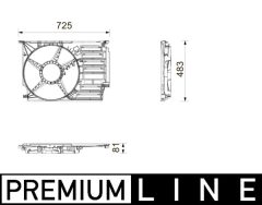 MAHLE CFS31000P — Диффузор вентилятора